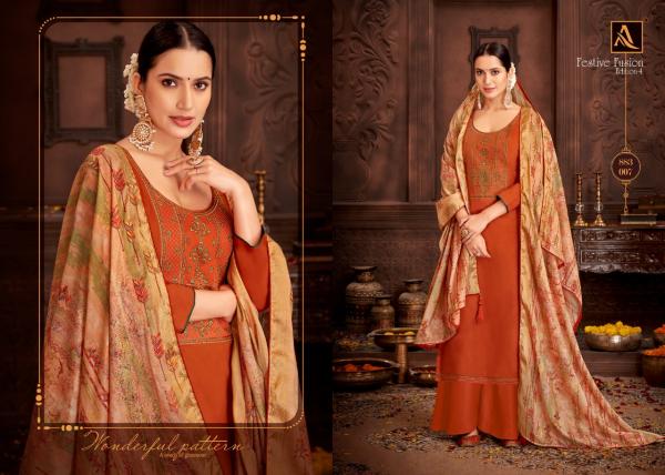 Alok Festive Fusion 3 Fancy Cotton Embroidery Festive Wear Salwar